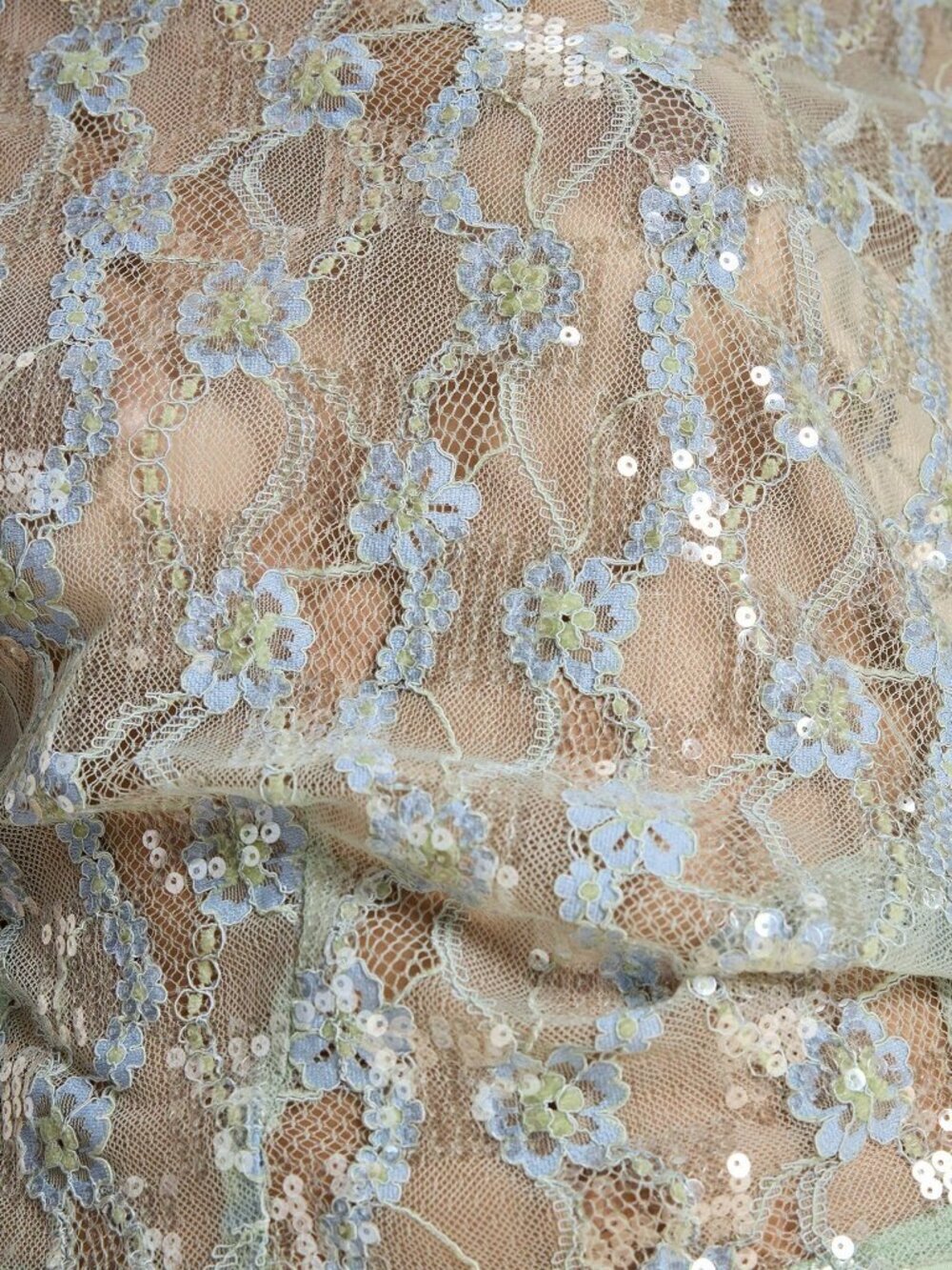 Blue Sexy Women's Sheer Lace Party Skirt - Picture 8 of 8
